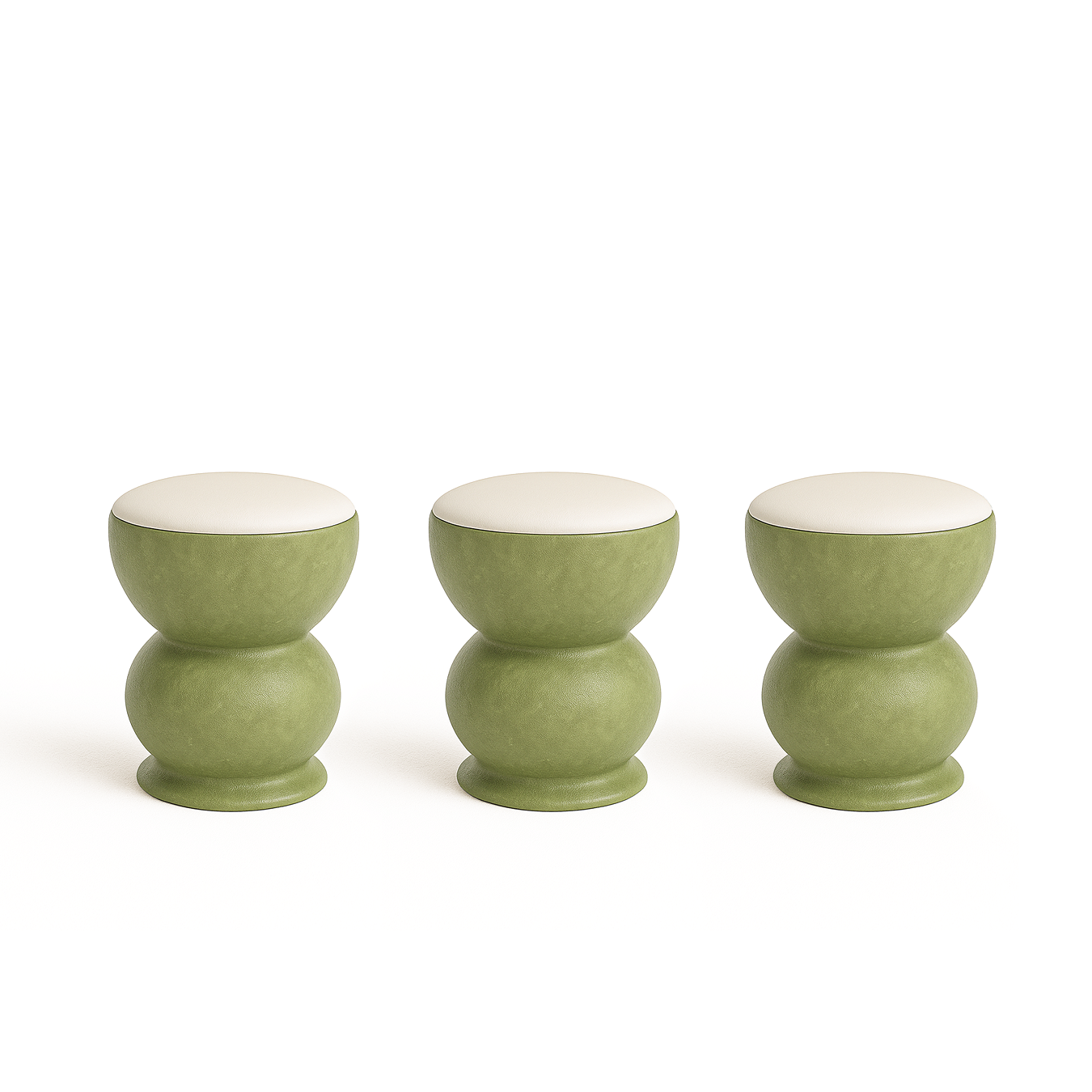 Verdant Sculpt Pouf