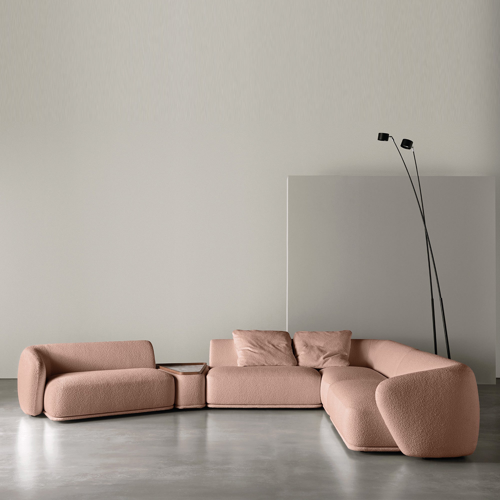 مجموعة على شكل حرف L