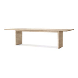 Travertine Dining Table ( Two Legs)