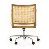 Cane Armrest Desk Chair