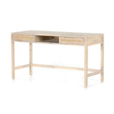 Nomad Nook Desk With Natural Rattan