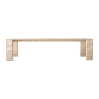 Travertine Dining Table (Four Legs)