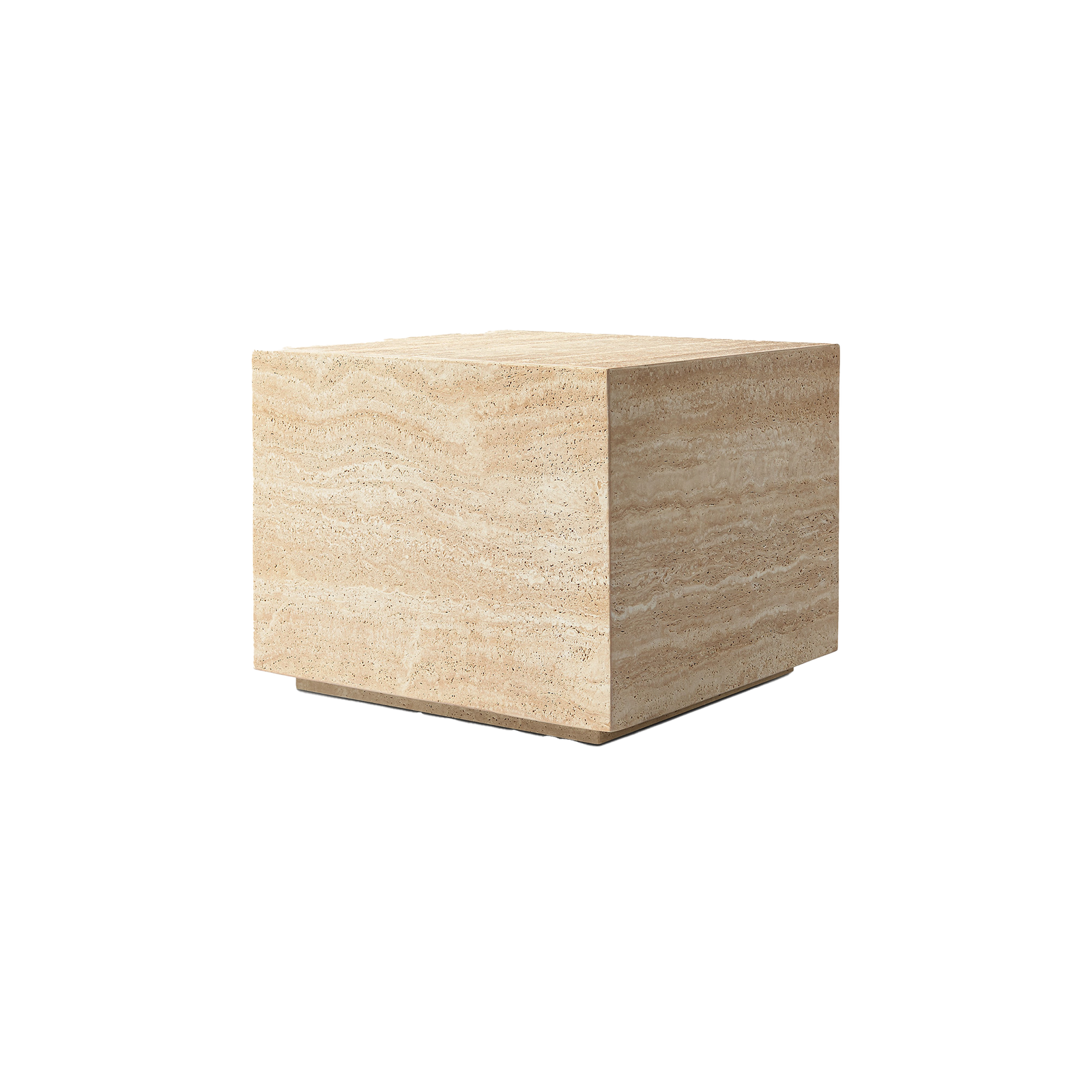 Travertine Squared Side Table