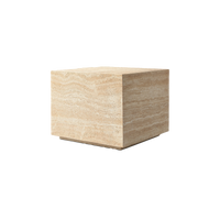 Travertine Squared Side Table