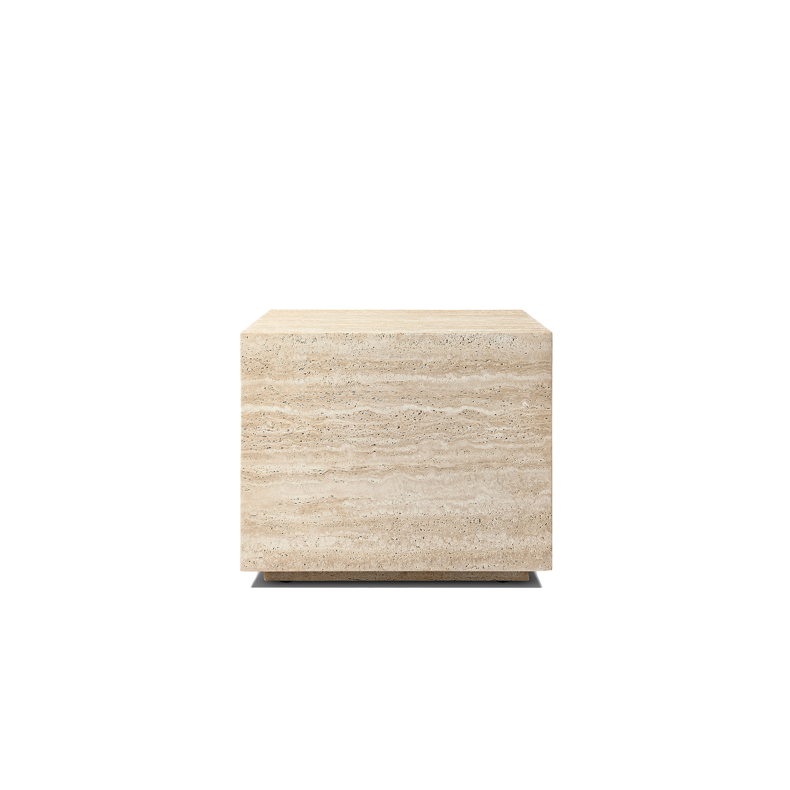 Travertine Squared Side Table